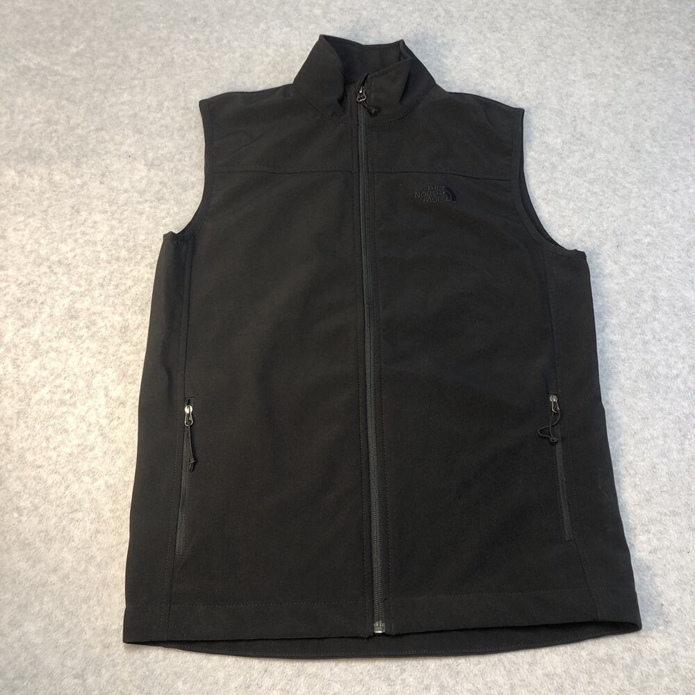 The North Face Windwall Men's Vest Size Small Black Logo Jacket Polyester